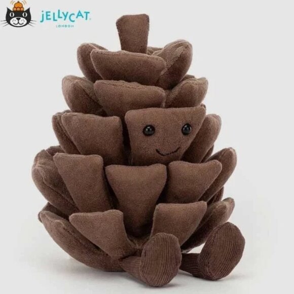 Jellycat Amuseables Pine Cone Cute Soft Plush Toy Perfect Gift NWT and Dust Bag - Picture 1 of 6